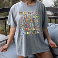 Alphabet Animals Back To School Pre-K Kindergarten Teacher Women's Comfort Colors T-Shirt Gray Alphabet Animals Back To School Pre-K Kindergarten Teacher Women's Comfort Colors T-Shirt Gray