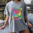 Apple Retro Play Is Learning Kindergarten Teacher Daycare Women's Comfort Colors T-Shirt Gray