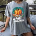 Art Teacher Pumpkin Painting Halloween Costume Women's Comfort Colors T-Shirt Gray Art Teacher Pumpkin Painting Halloween Costume Women's Comfort Colors T-Shirt Gray