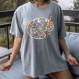 Art Teacher Pumpkin Scary Halloween Costume Men Women Women's Comfort Colors T-Shirt Gray