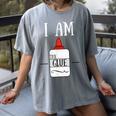 Art Teacher T-Shirt I Am The Glue Women's Comfort Colors T-Shirt Gray