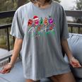ASL Christmas Buffalo Plaid Teacher American Sign Language Women's Comfort Colors T-Shirt Gray ASL Christmas Buffalo Plaid Teacher American Sign Language Women's Comfort Colors T-Shirt Gray
