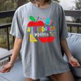 Attendance Matters Teacher Apple For Back To School Women's Comfort Colors T-Shirt Gray Attendance Matters Teacher Apple For Back To School Women's Comfort Colors T-Shirt Gray