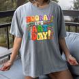 Back To School Hooray It's Art Day Art Teacher Artist Women's Comfort Colors T-Shirt Gray Back To School Hooray It's Art Day Art Teacher Artist Women's Comfort Colors T-Shirt Gray