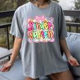 Back To School Kindergarten Preppy Teacher Girl Women's Comfort Colors T-Shirt Gray Back To School Kindergarten Preppy Teacher Girl Women's Comfort Colors T-Shirt Gray