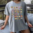 Back To School Kindergarten Teacher ABCs Animals Alphabet Women's Comfort Colors T-Shirt Gray