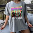 Back To School Retro Reading Is My Jam 80s Teacher Boombox Women's Comfort Colors T-Shirt Gray Back To School Retro Reading Is My Jam 80s Teacher Boombox Women's Comfort Colors T-Shirt Gray