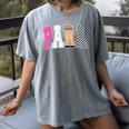 Back To School Teacher Para Preppy Checkered Para Life Women's Comfort Colors T-Shirt Gray
