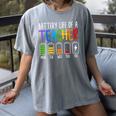 Battery Life Of A Teacher School Teacher Appreciation Women's Comfort Colors T-Shirt Gray Battery Life Of A Teacher School Teacher Appreciation Women's Comfort Colors T-Shirt Gray