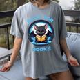 Batty About Books Lover Teacher Librarian Bookish Halloween For Men Women Kids Women's Comfort Colors T-Shirt Gray