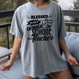 Blessed To Be A Catholic School Teacher Christian Teaching Women's Comfort Colors T-Shirt Gray Blessed To Be A Catholic School Teacher Christian Teaching Women's Comfort Colors T-Shirt Gray