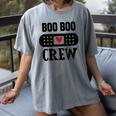 Boo Boo Crew First Aid School Nurse Day Care Teacher Women's Comfort Colors T-Shirt Gray Boo Boo Crew First Aid School Nurse Day Care Teacher Women's Comfort Colors T-Shirt Gray