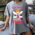 The Book Fairy Reading Teacher Librarian T-Shirt Women's Comfort Colors T-Shirt Gray