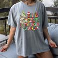 Book Tree All Is Calm Said No Teacher Ever Christmas Women's Comfort Colors T-Shirt Gray Book Tree All Is Calm Said No Teacher Ever Christmas Women's Comfort Colors T-Shirt Gray