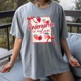 Bow Strawberry Kindergarten Is My Jam Teacher Kinder Team Women's Comfort Colors T-Shirt Gray Bow Strawberry Kindergarten Is My Jam Teacher Kinder Team Women's Comfort Colors T-Shirt Gray