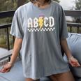 Boys Girls Teachers ABCD Rock Graphic Back To School Class Women's Comfort Colors T-Shirt Gray Boys Girls Teachers ABCD Rock Graphic Back To School Class Women's Comfort Colors T-Shirt Gray