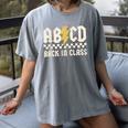 Boys Girls Teachers Rock Back To School ABCD Back In Class Women's Comfort Colors T-Shirt Gray