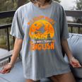 My Broom Broke So Now I Teach English Halloween Teacher Women's Comfort Colors T-Shirt Gray