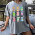 Bunny Reading Books Easter Day Librarian Teacher Book Women's Comfort Colors T-Shirt Gray Bunny Reading Books Easter Day Librarian Teacher Book Women's Comfort Colors T-Shirt Gray