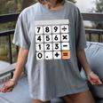 Calculator Easy Halloween Costume For Math Teacher Women's Comfort Colors T-Shirt Gray