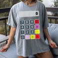 Calculator Math Teacher Halloween Costumes Women Men Adults Women's Comfort Colors T-Shirt Gray Calculator Math Teacher Halloween Costumes Women Men Adults Women's Comfort Colors T-Shirt Gray