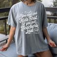 You Can't Put Kids First If You Put Teachers Last Red For Ed Women's Comfort Colors T-Shirt Gray You Can't Put Kids First If You Put Teachers Last Red For Ed Women's Comfort Colors T-Shirt Gray