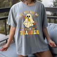 You Can't Scare Me I'm A Math Teacher Halloween Ghost Groovy Women's Comfort Colors T-Shirt Gray You Can't Scare Me I'm A Math Teacher Halloween Ghost Groovy Women's Comfort Colors T-Shirt Gray