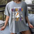 You Can't Scare Me I'm A Teacher Halloween Costume Women's Comfort Colors T-Shirt Gray