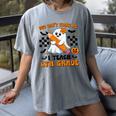 You Can't Scare Me I Teach 6th Grade Retro Teacher Halloween Women's Comfort Colors T-Shirt Gray