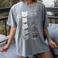 Cat Themed Artist Value Scale Educational Art Teacher Women's Comfort Colors T-Shirt Gray