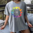 Chicken Themed Color Wheel Educational Art Teacher Artist Men Women Girls Kids Women's Comfort Colors T-Shirt Gray