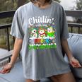 Chillin With My Pre-K Snowmies Christmas Teacher Xmas Women's Comfort Colors T-Shirt Gray