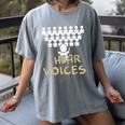 Choir Teacher Shirt I Hear Voices Chorister Tee Women's Comfort Colors T-Shirt Gray Choir Teacher Shirt I Hear Voices Chorister Tee Women's Comfort Colors T-Shirt Gray
