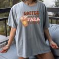 Coffee Gives Me Para Powers Parapro Teacher Squad Women's Comfort Colors T-Shirt Gray Coffee Gives Me Para Powers Parapro Teacher Squad Women's Comfort Colors T-Shirt Gray