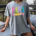 Colorful PARA Teacher Paraprofessional Cute Pencil Women's Comfort Colors T-Shirt Gray Colorful PARA Teacher Paraprofessional Cute Pencil Women's Comfort Colors T-Shirt Gray