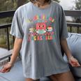 All The Cool Kids Are Reading Book Reading Teacher School Women's Comfort Colors T-Shirt Gray