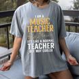 Cool Music Teacher Art For Men Women School Orchestra Coach Women's Comfort Colors T-Shirt Gray