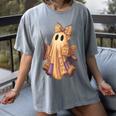 Coquette Music Note Patchwork Ghost Music Teacher Halloween Women's Comfort Colors T-Shirt Gray Coquette Music Note Patchwork Ghost Music Teacher Halloween Women's Comfort Colors T-Shirt Gray