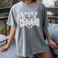 Cougars Teacher Student School Sports Fan Team Spirit Women's Comfort Colors T-Shirt Gray