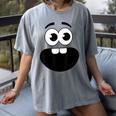 Creepy Carrots Face Teacher Halloween Costume Matching Women's Comfort Colors T-Shirt Gray Creepy Carrots Face Teacher Halloween Costume Matching Women's Comfort Colors T-Shirt Gray