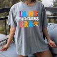 Cute Coffee Glass Face Happy Day In My Tired Teacher ERA For Men Women Women's Comfort Colors T-Shirt Gray