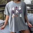 Cute Ghost Cat Playing Musical Halloween Music Teacher Women's Comfort Colors T-Shirt Gray Cute Ghost Cat Playing Musical Halloween Music Teacher Women's Comfort Colors T-Shirt Gray