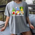 Cute Gnomes Teach Love And Inspire Back To School Teacher Women's Comfort Colors T-Shirt Gray Cute Gnomes Teach Love And Inspire Back To School Teacher Women's Comfort Colors T-Shirt Gray