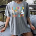 Cute Inclusion Isn't Scary Teacher Skeleton Ghost Halloween Women's Comfort Colors T-Shirt Gray Cute Inclusion Isn't Scary Teacher Skeleton Ghost Halloween Women's Comfort Colors T-Shirt Gray