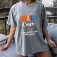 Cute Math Coach Teacher Mathematical Nerd School Women's Comfort Colors T-Shirt Gray Cute Math Coach Teacher Mathematical Nerd School Women's Comfort Colors T-Shirt Gray