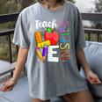 Cute Teach Love And Inspire Men Women Teacher Women's Comfort Colors T-Shirt Gray Cute Teach Love And Inspire Men Women Teacher Women's Comfort Colors T-Shirt Gray