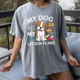 My Dog Ate My Lesson Plan Teacher Back To School Women's Comfort Colors T-Shirt Gray My Dog Ate My Lesson Plan Teacher Back To School Women's Comfort Colors T-Shirt Gray