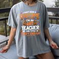 I Don't Need a Costume I'm An Art Teacher Retro Halloween Women's Comfort Colors T-Shirt Gray