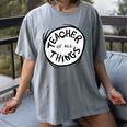 Dr Seuss Teacher Of All Things Red Emblem Women's Comfort Colors T-Shirt Gray Dr Seuss Teacher Of All Things Red Emblem Women's Comfort Colors T-Shirt Gray