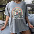 Dream Team Special Education Teacher ED SPED Squad Rainbow Women's Comfort Colors T-Shirt Gray